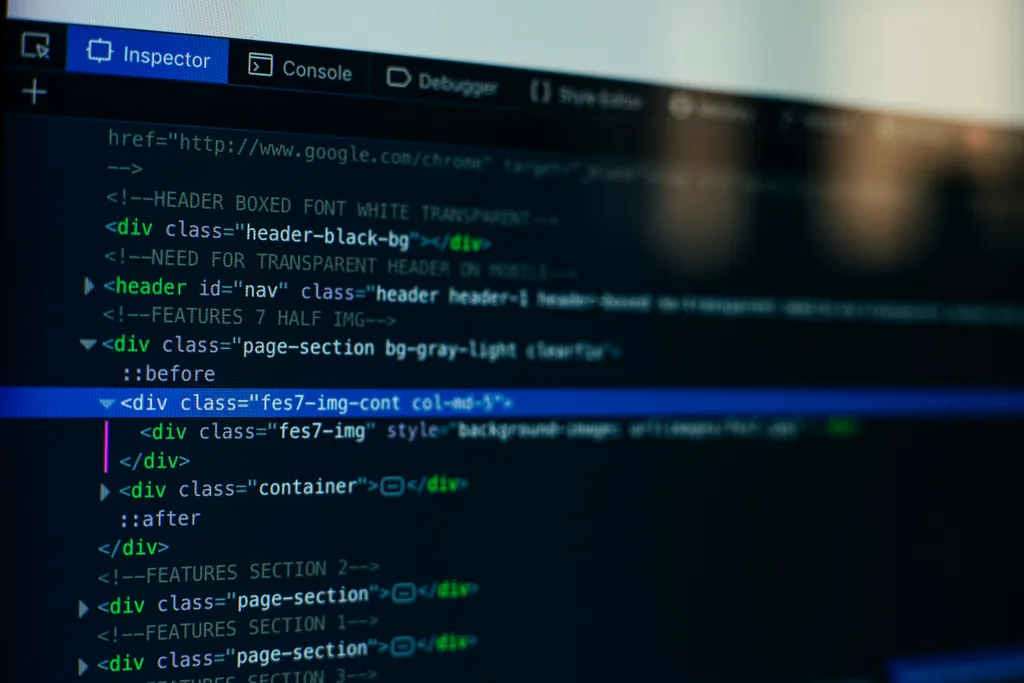 Software development workspace showing structured code and system design
